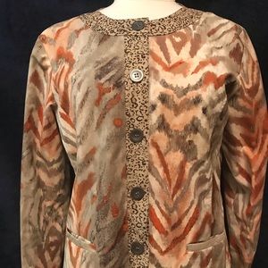 Chico’s Animal Print Jacket/Blazer
